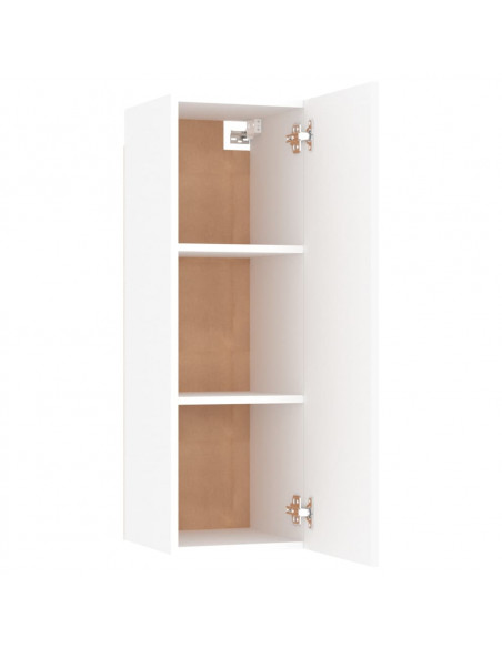 Set Mobili Porta TV 8pz Bianco in Legno Multistrato