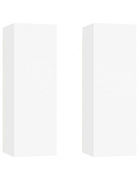 Set di Mobili Porta TV 6 pz Bianco in Legno Multistrato