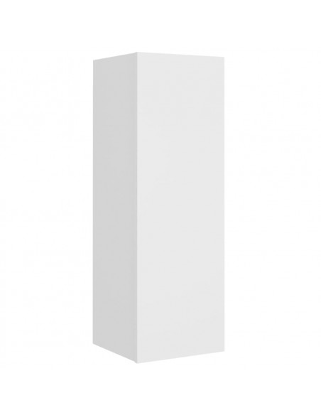Set di Mobili Porta TV 4 pz Bianco in Legno Multistrato