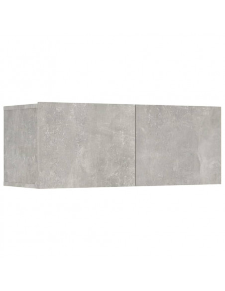 Set Mobili Porta TV 8pz Grigio Cemento in Legno Multistrato