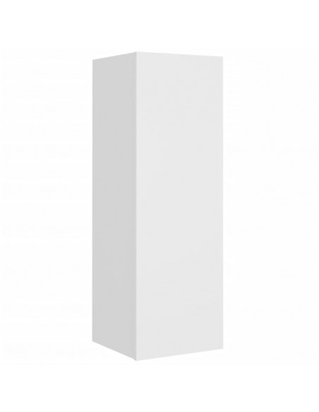 Set di Mobili Porta TV 5 pz Bianco in Legno Multistrato