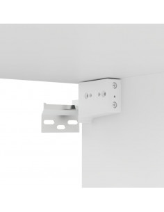 Set Mobili Porta TV 8 pz Bianco in Legno Multistrato