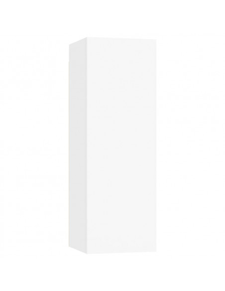 Set Mobili Porta TV 6 pz Bianco in Legno Multistrato