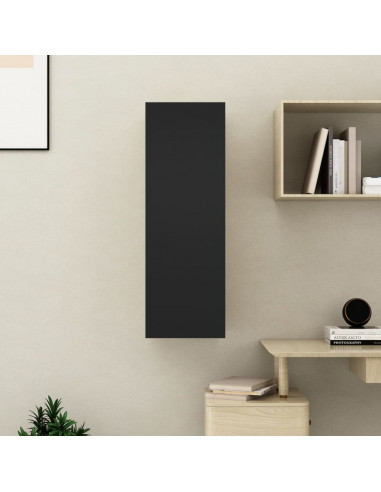 Mobile Porta TV Nero 30,5x30x90 cm in Legno Multistrato