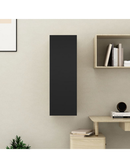 Mobile Porta TV Nero 30,5x30x90 cm in Legno Multistrato