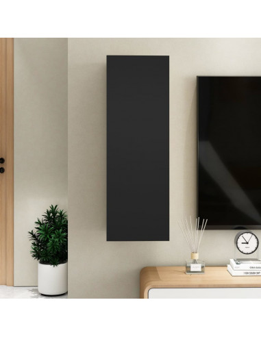 Mobile Porta TV Nero 30,5x30x90 cm in Legno Multistrato