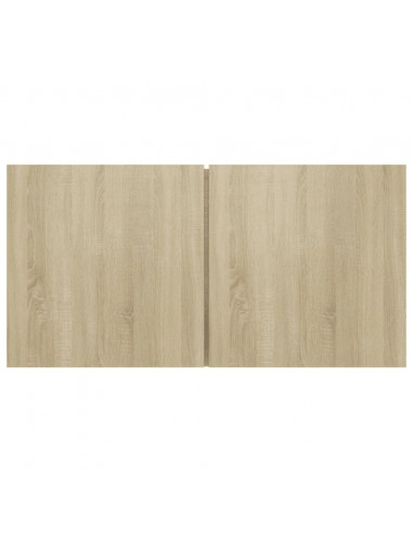 Set di Mobili Porta TV 4 pz Rovere Sonoma in Legno Multistrato