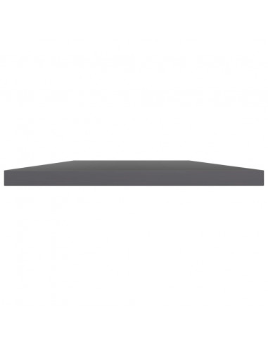 Ripiani per Libreria 8pz Grigio Lucido 40x30x1,5cm Multistrato