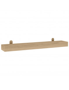 Mensole da Parete 2 pz 90x15x4 cm in Legno Massello di Teak 2