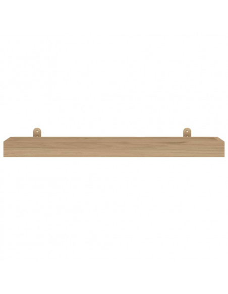 Mensole da Parete 2 pz 90x15x6 cm in Legno Massello di Teak