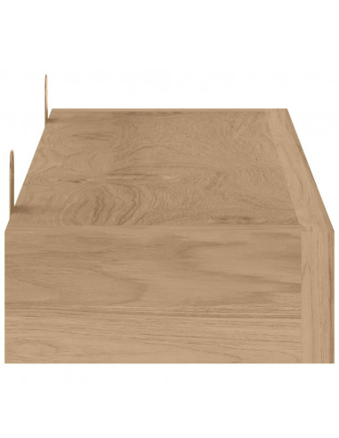 Mensole da Parete 2 pz 90x15x4 cm in Legno Massello di Teak