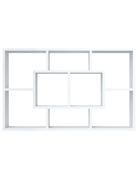 Scaffale a Parete Bianco 85x16x52,5 cm in Legno Multistrato