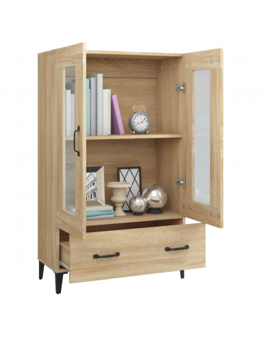 Credenza Rovere Sonoma 70x31x115 cm in Legno Multistrato