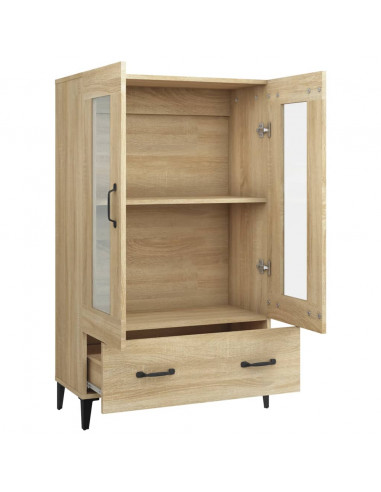 Credenza Rovere Sonoma 70x31x115 cm in Legno Multistrato