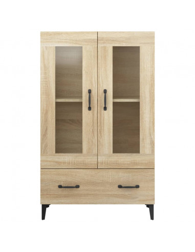 Credenza Rovere Sonoma 70x31x115 cm in Legno Multistrato