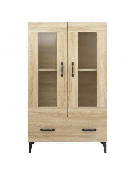Credenza Rovere Sonoma 70x31x115 cm in Legno Multistrato