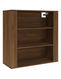 Armadietto a Muro Rovere Marrone 80x33x80 cm Legno Multistrato