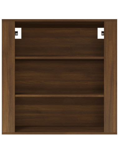 Armadietto a Muro Rovere Marrone 80x33x80 cm Legno Multistrato