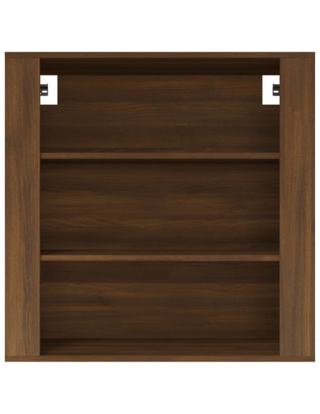 Armadietto a Muro Rovere Marrone 80x33x80 cm Legno Multistrato