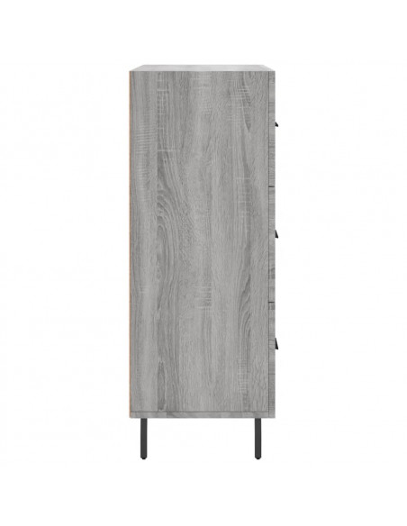 Credenza Grigio Sonoma 69,5x34x90 cm in Legno Multistrato