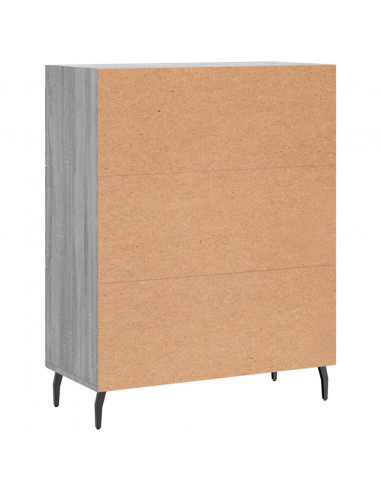 Credenza Grigio Sonoma 69,5x34x90 cm in Legno Multistrato