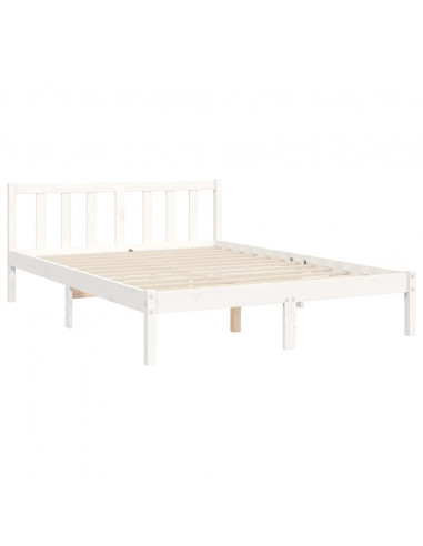 Giroletto con Testiera Bianco Double in Legno Massello