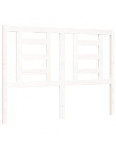 Giroletto con Testiera Bianco Small Double Legno Massello