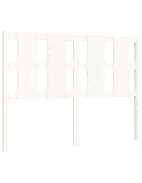 Giroletto con Testiera Bianco Small Double Legno Massello