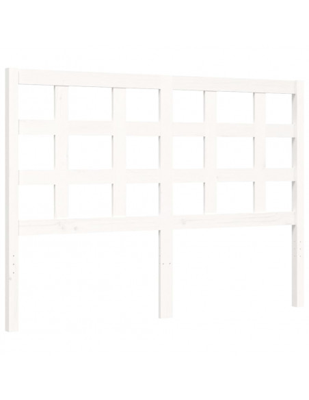 Giroletto con Testiera Bianco Double in Legno Massello