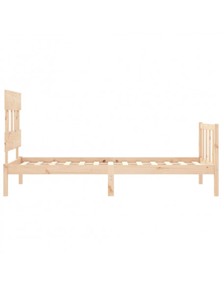 Giroletto con Testiera 100x200 cm in Legno Massello