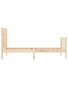 Giroletto con Testiera 100x200 cm in Legno Massello