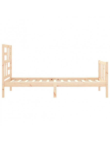 Giroletto con Testiera 100x200 cm in Legno Massello