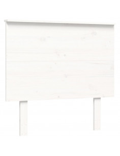 Giroletto con Testiera Bianco 100x200 cm in Legno Massello 2