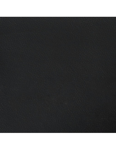 Letto con Materasso Nero e Bianco 90x200 cm in Similpelle