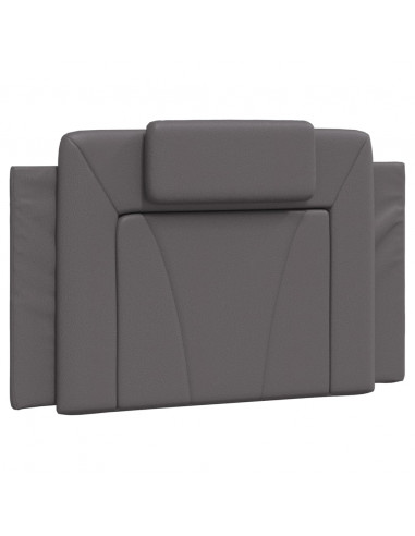 Letto con Materasso Grgio 90x200 cm in Similpelle