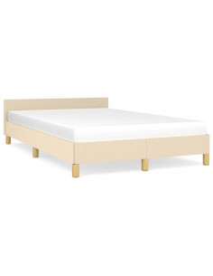 Giroletto con Testiera Crema 120x190 cm in Tessuto