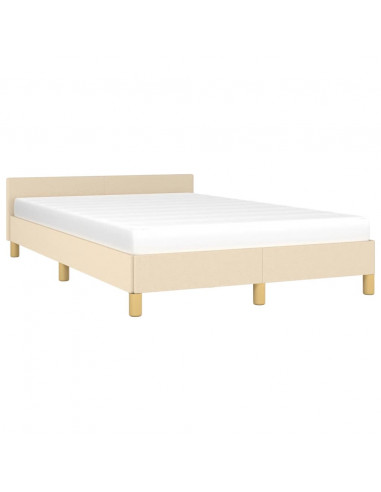 Giroletto con Testiera Crema 120x190 cm in Tessuto