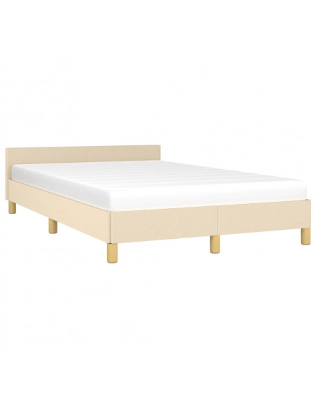 Giroletto con Testiera Crema 120x190 cm in Tessuto