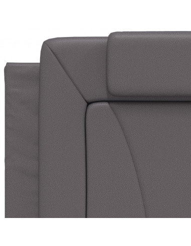 Giroletto con Testiera Crema 90x190 cm in Similpelle