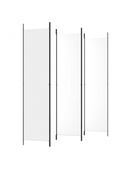 Divisorio a 5 Pannelli Bianco 250x220 cm Tessuto