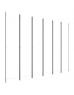 Divisorio a 4 Pannelli Bianco 300x220 cm Tessuto