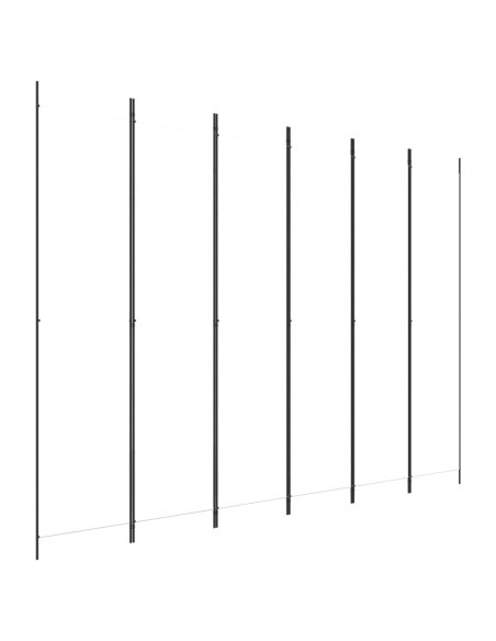 Divisorio a 4 Pannelli Bianco 300x220 cm Tessuto