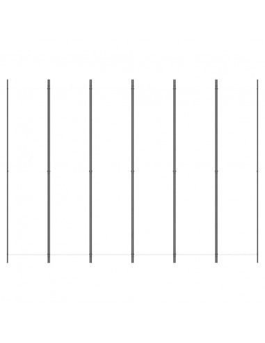 Divisorio a 4 Pannelli Bianco 300x220 cm Tessuto