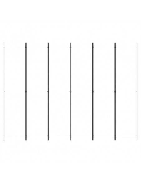 Divisorio a 4 Pannelli Bianco 300x220 cm Tessuto