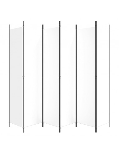 Divisorio a 4 Pannelli Bianco 300x220 cm Tessuto