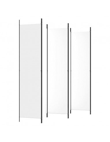 Divisorio a 4 Pannelli Bianco 300x220 cm Tessuto
