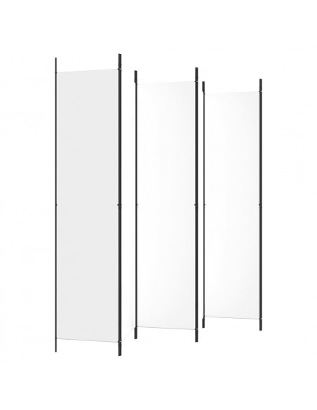 Divisorio a 4 Pannelli Bianco 300x220 cm Tessuto