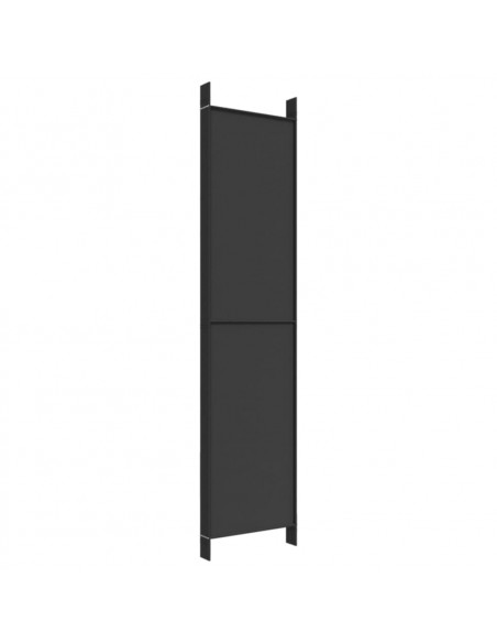 Divisorio a 6 Pannelli Nero 300x220 cm in Tessuto