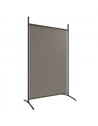 Divisorio a 6 Pannelli Antracite 520x180 cm Tessuto