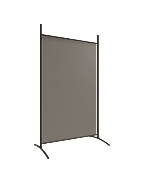 Divisorio a 6 Pannelli Antracite 520x180 cm Tessuto